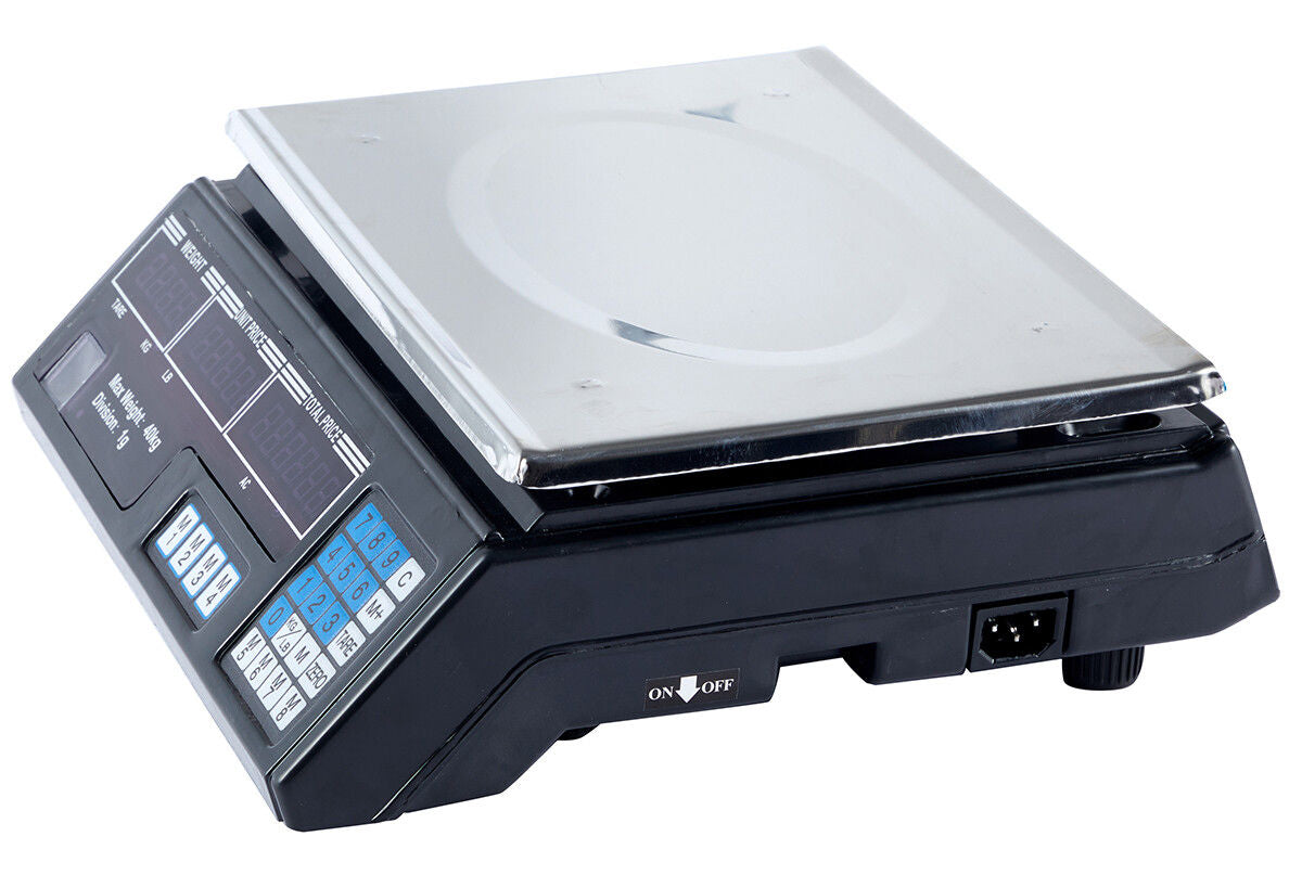 40KG Digital Kitchen Scale Metal Electronic Postal Platform 4