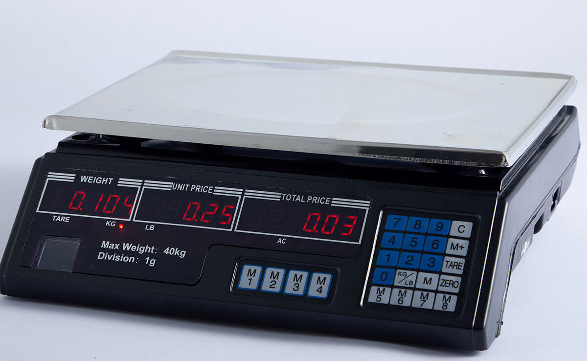 40KG Digital Kitchen Scale Metal Electronic Postal Platform 5