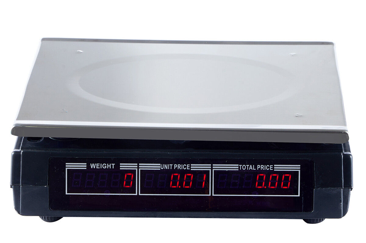 40KG Digital Kitchen Scale Metal Electronic Postal Platform 6