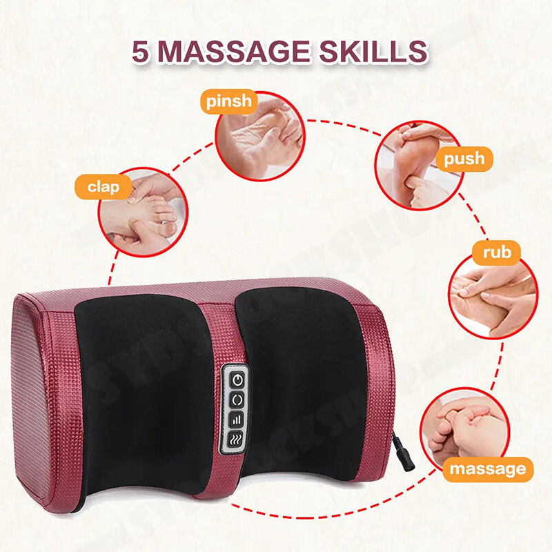 24W Electric Foot Massager with Infrared Therapy & Timer, AC 8