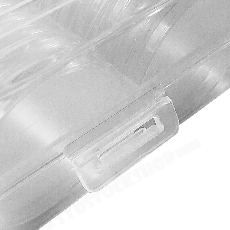 100pcs 46mm Clear Plastic Coin Holder Capsules Storage Box 10