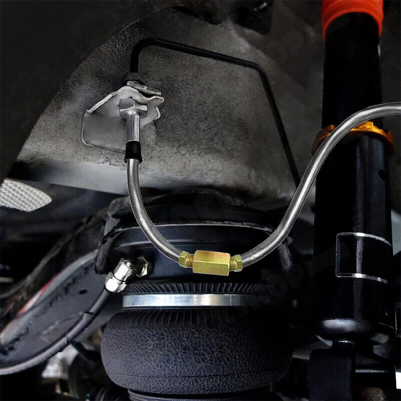 25Ft 3/16'' OD Steel Zinc Brake Line Tubing Kit 150MPa +32 Fittings 5