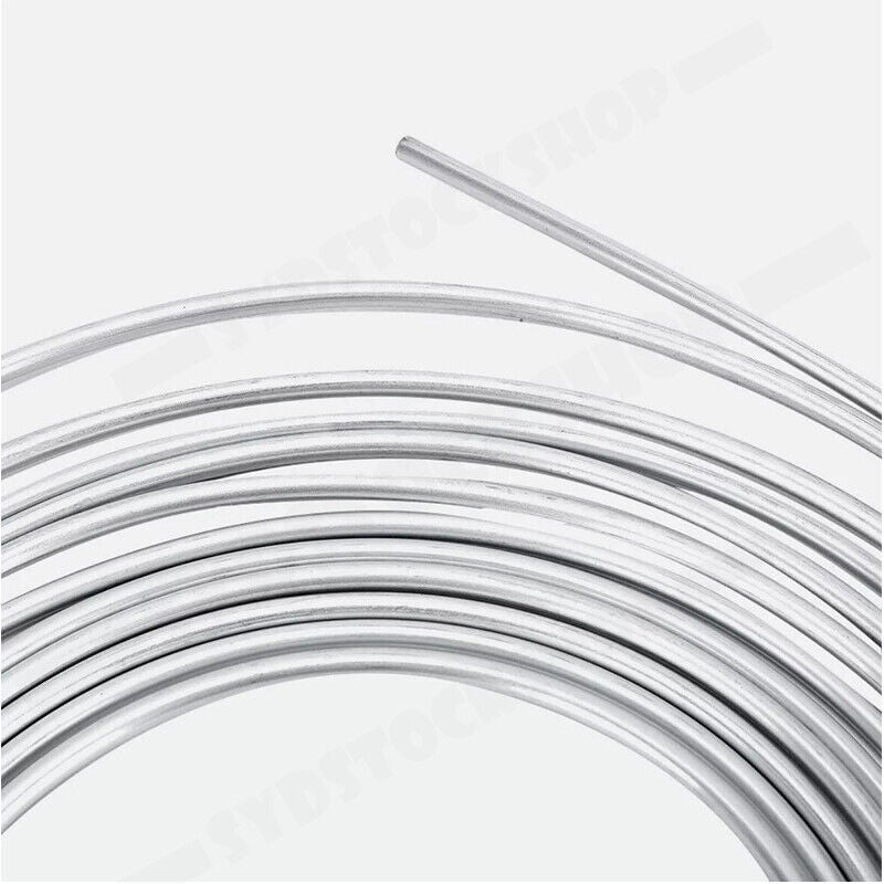 25Ft 3/16'' OD Steel Zinc Brake Line Tubing Kit 150MPa +32 Fittings 9