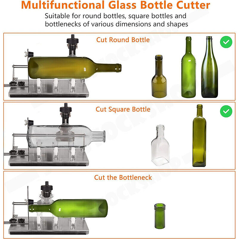 Stainless Steel Glass Bottle Cutter DIY Tool Kit AU 7