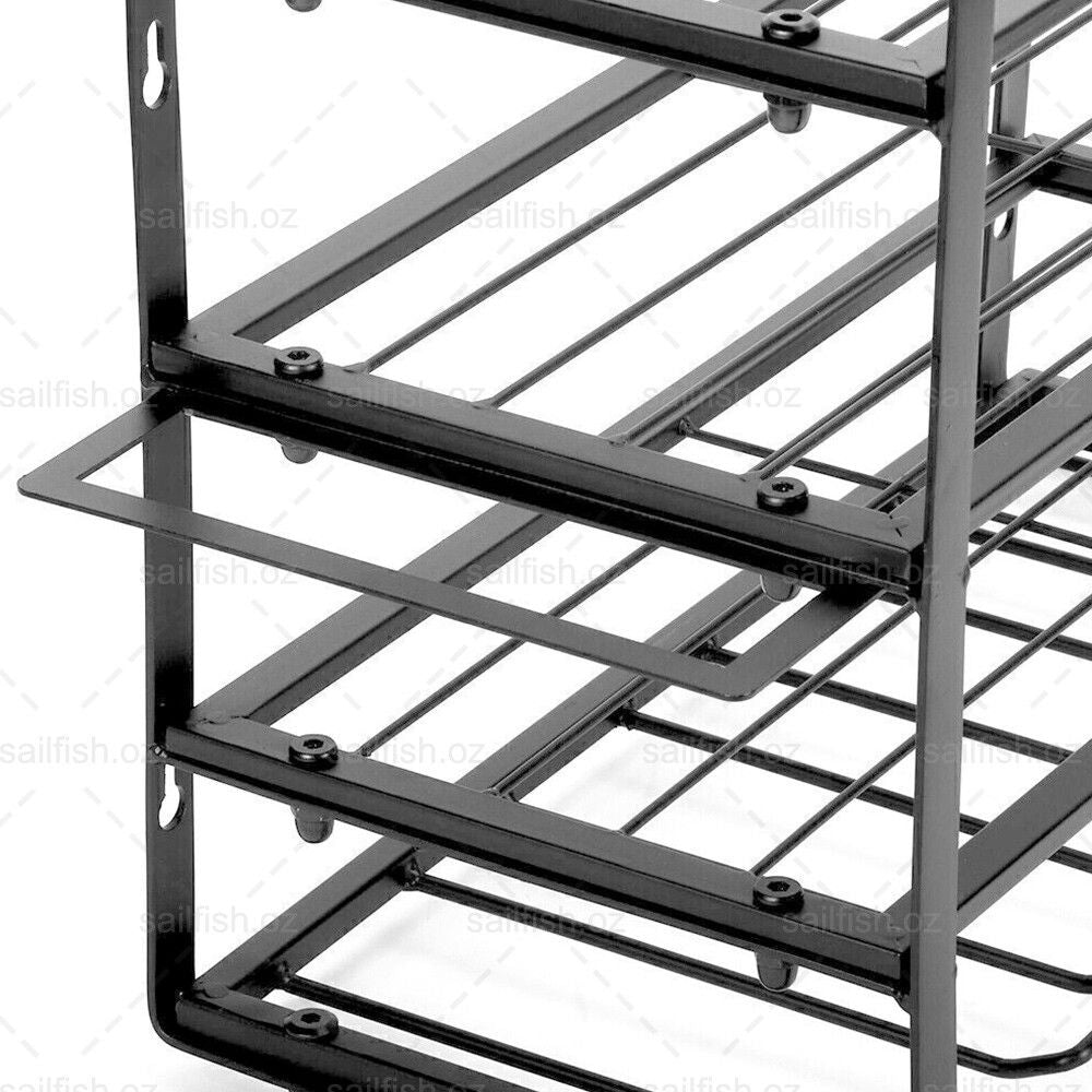 4-Layer Heavy Duty Drill Holder Wall Mount Tool Rack Organizer, 3