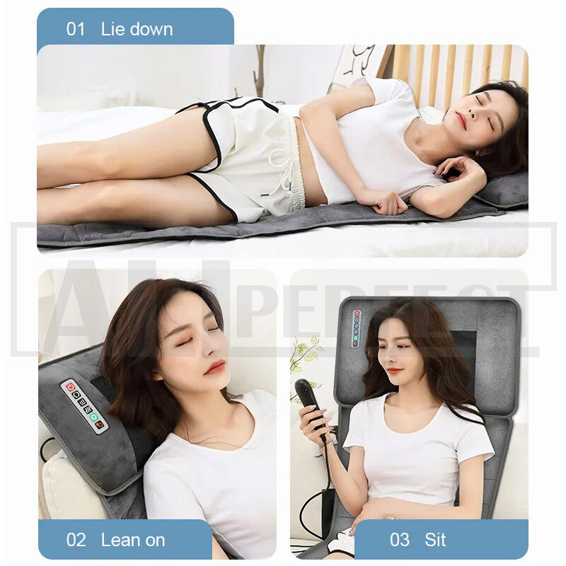 Electric Full Body Massage Mat 10 Motors Heated 45cm Width 6