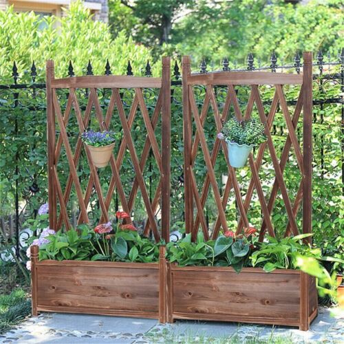 Large Raised Garden Bed Wooden Planter 90x30x33cm 7