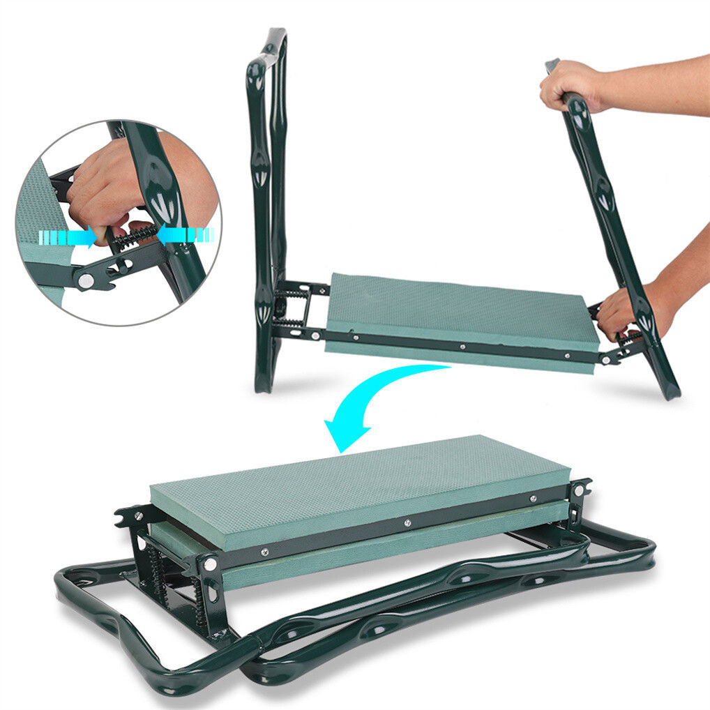 XXL Garden Kneeler Seat Stool with Pocket, 150kg Load 5