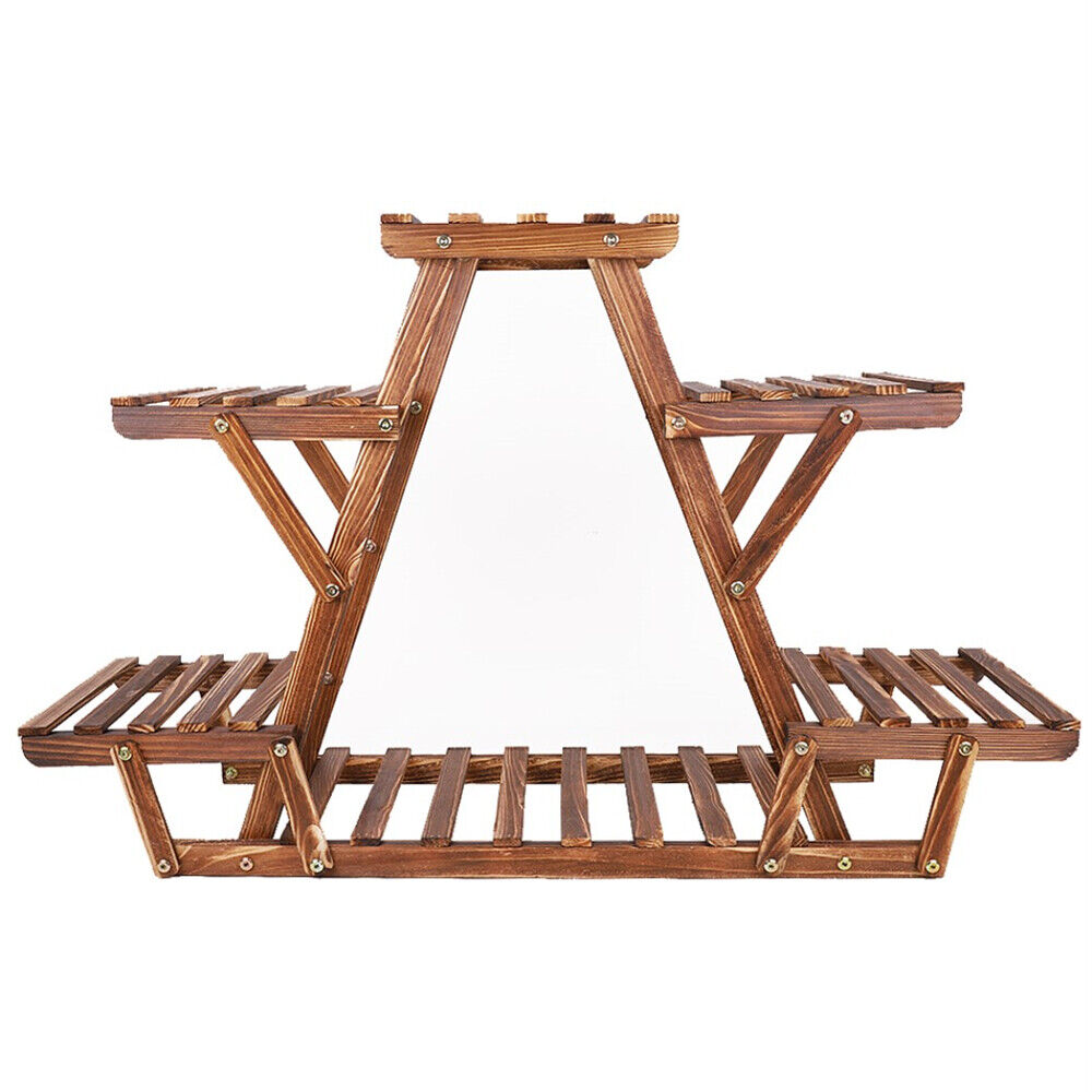 Wooden 6 Tier Plant Stand A-Frame Flower Pot Display Organizer 7