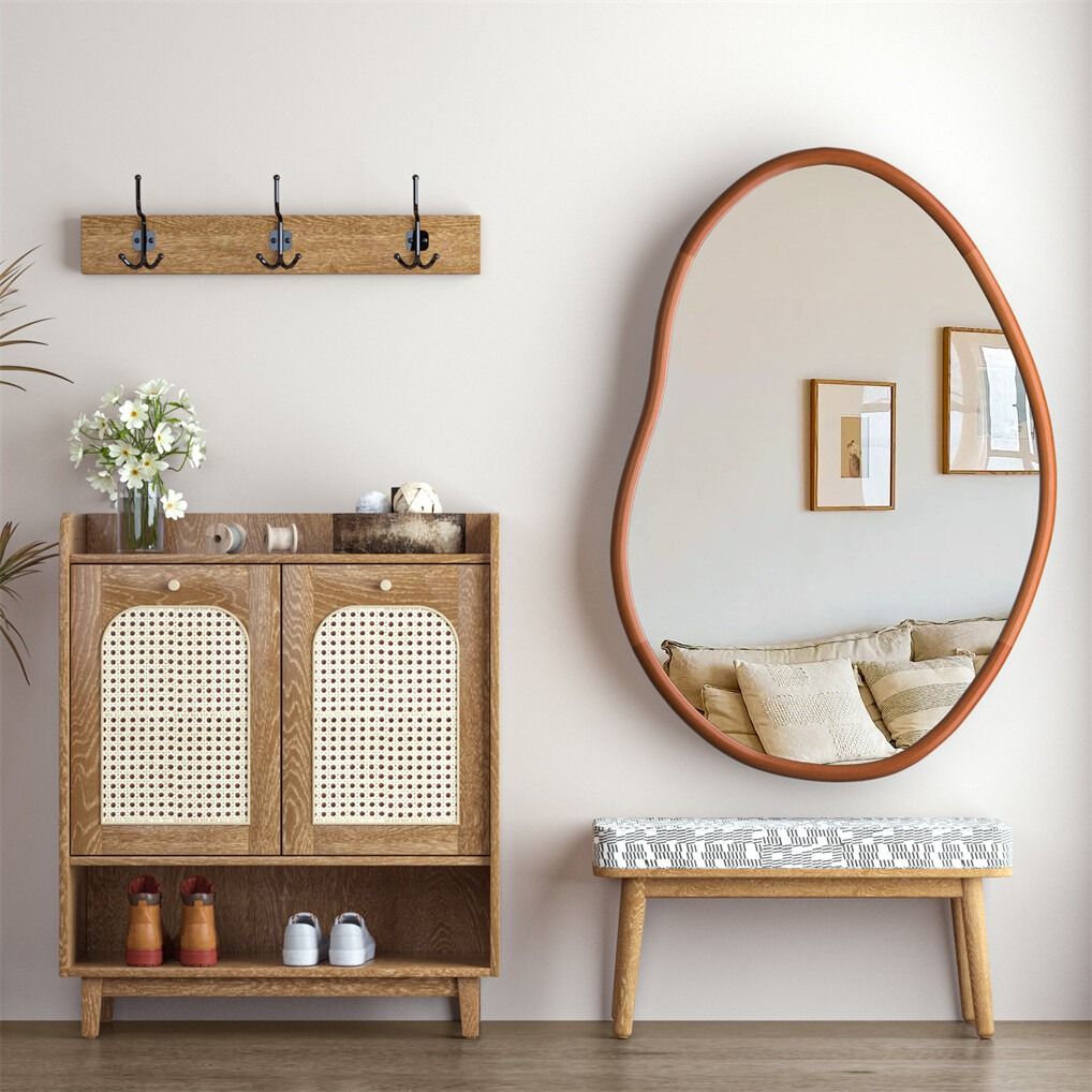 Large Art Deco Asymmetrical Wall Mirror 74.3x110cm 4