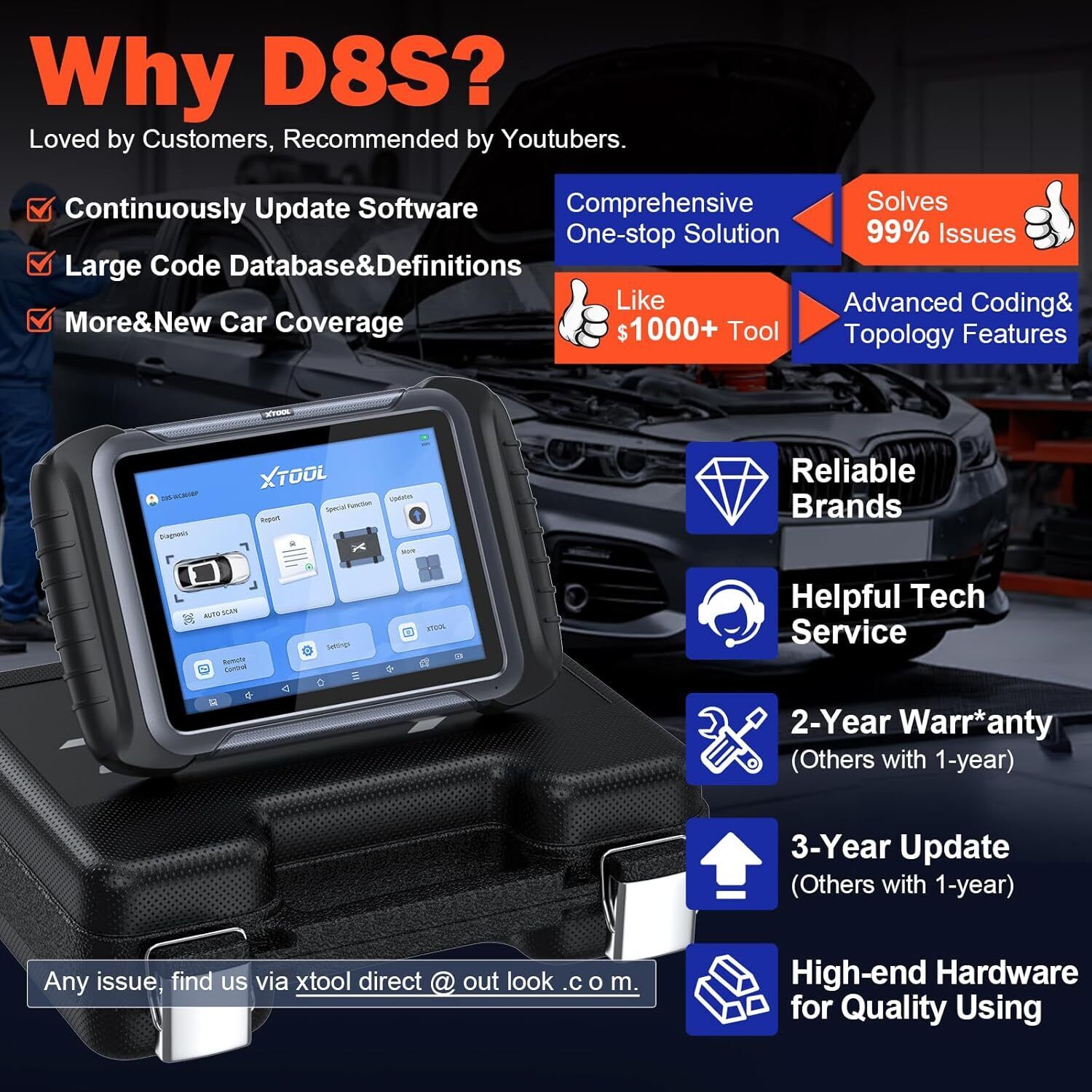 D8S OBD2 Scanner Diagnostic Tool 2025 Newest Version 3