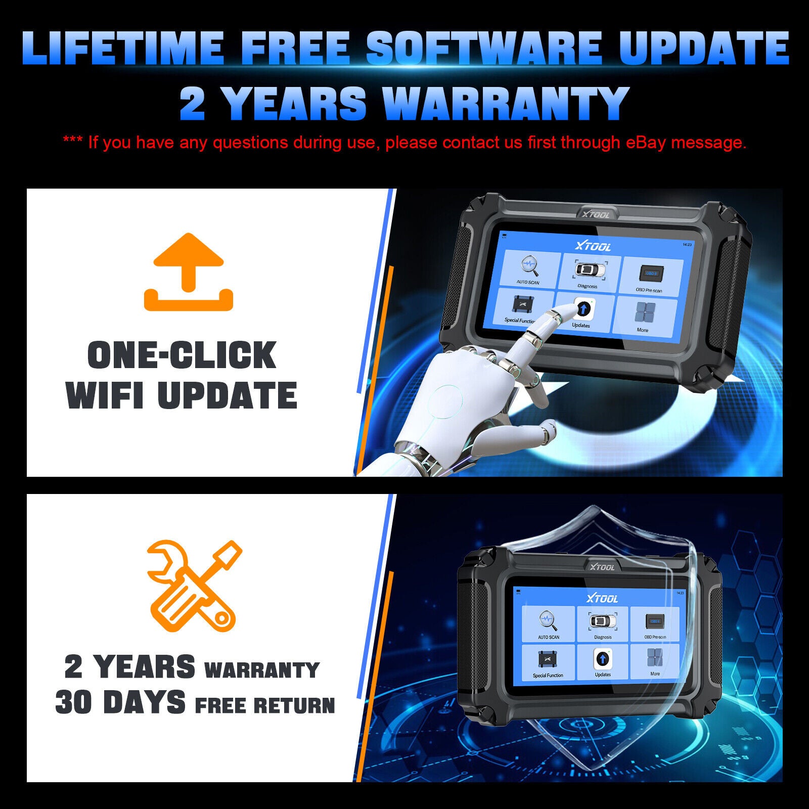 2025 D5 OBD2 Scanner ABS SRS Engine Diagnostic Tool 8