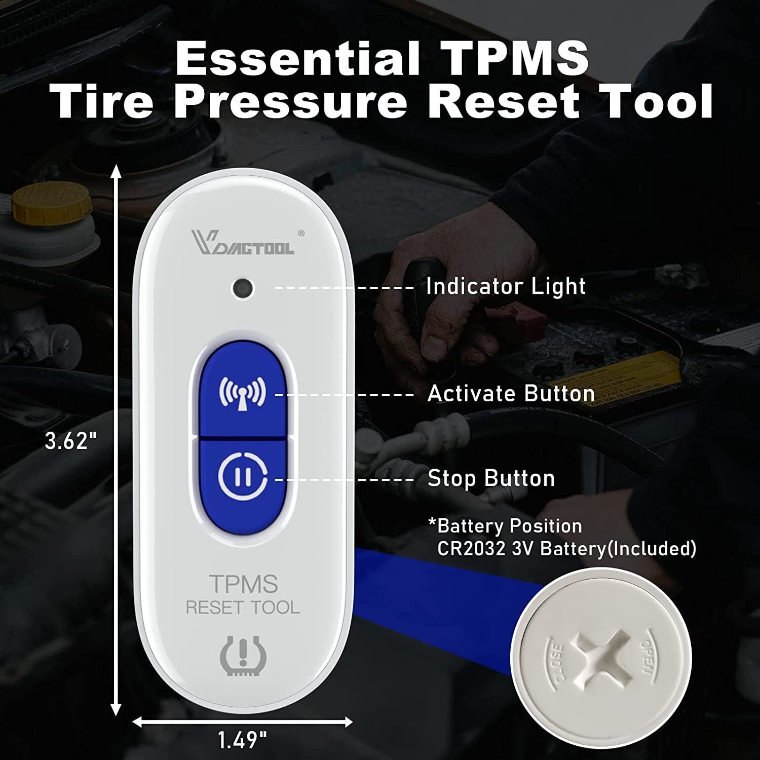 TP508 TPMS Relearn Tool for GM Tire Pressure Reset 4