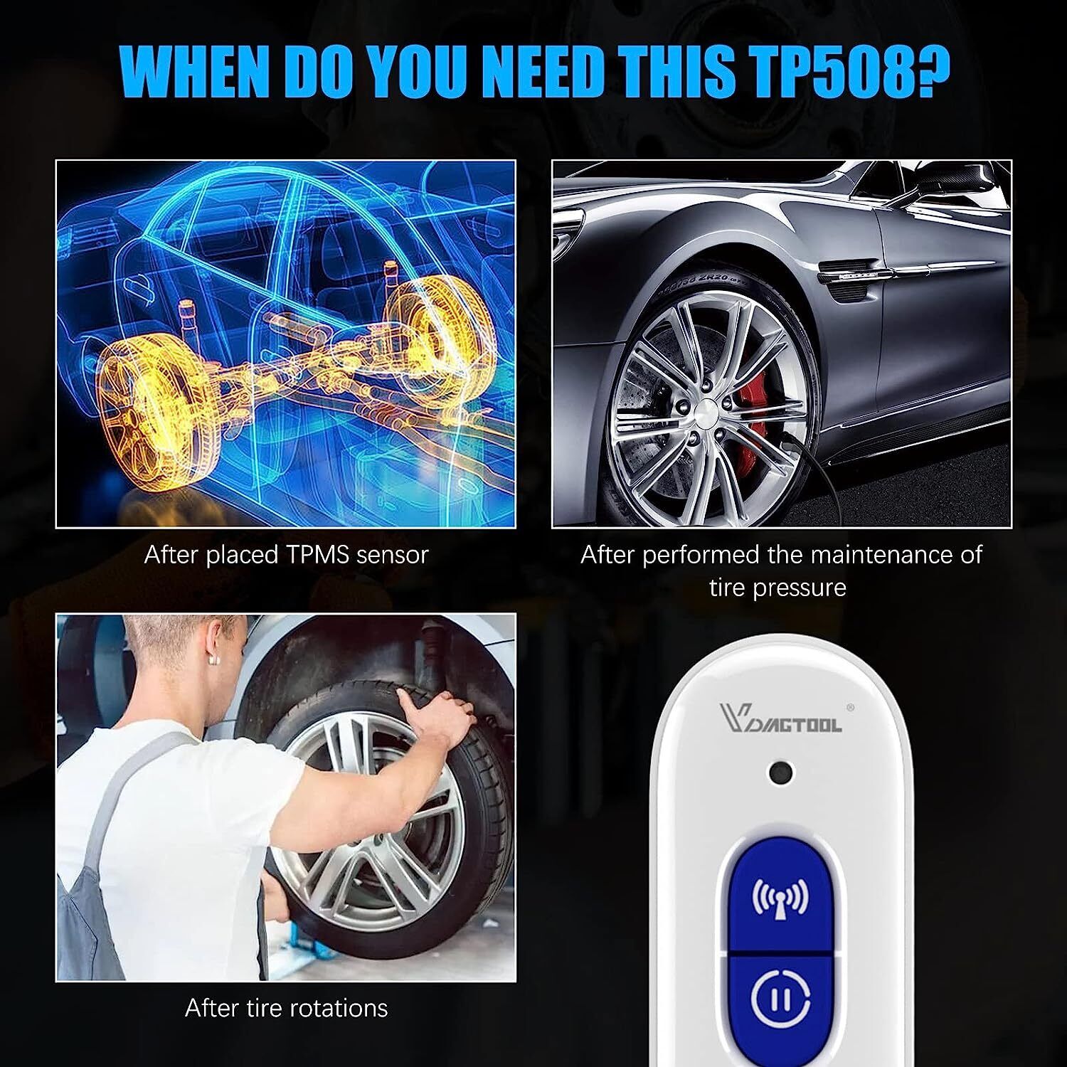 TP508 TPMS Relearn Tool for GM Tire Pressure Reset 7