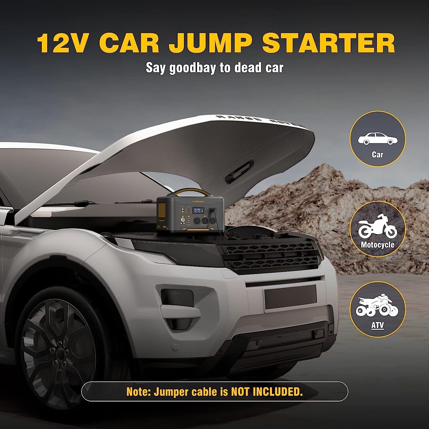 Jump 1000 1000W 1408Wh Power Station + 110W Solar Panel 5