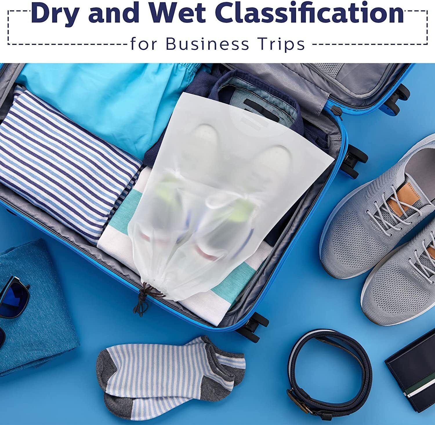 10PCS Travel Shoe Bags Portable Storage Pouch Drawstring Dust Organizer 5