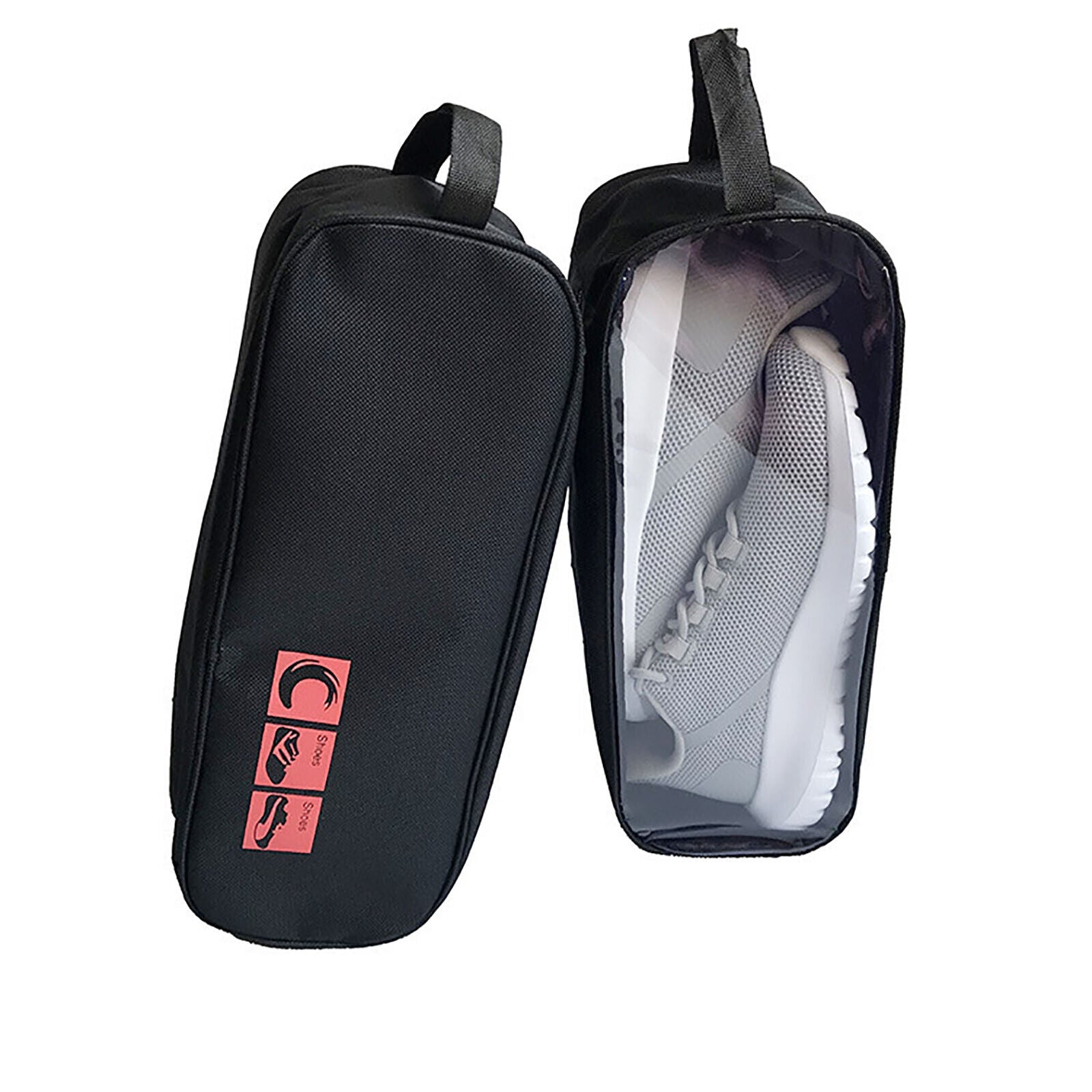 Portable Waterproof Shoe Bag with View Window 13cm High 9