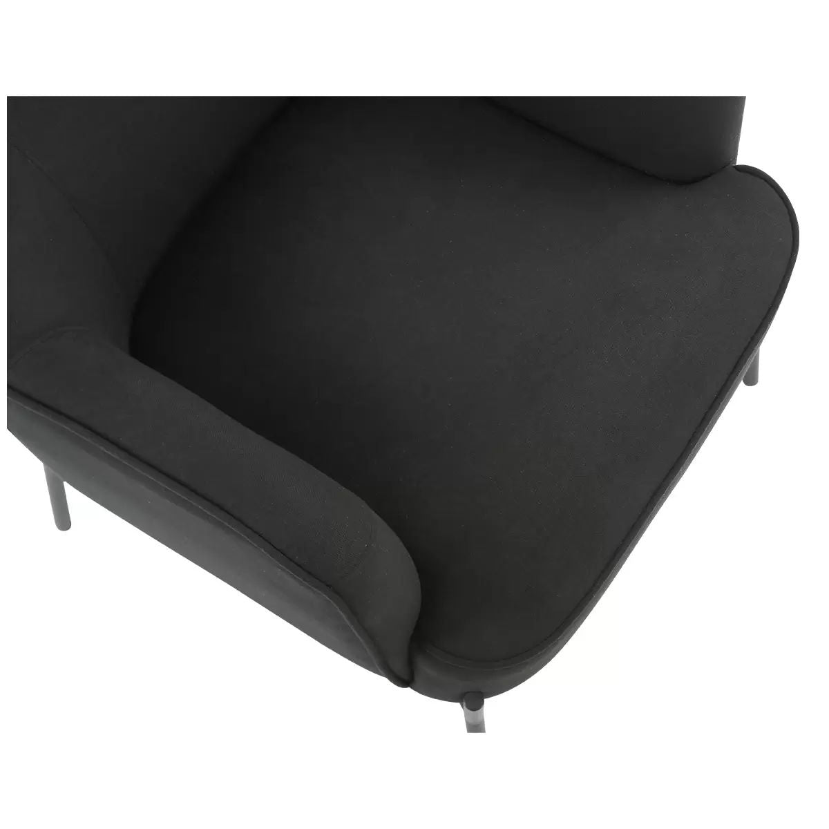 Hugo upholstered armchair black 3
