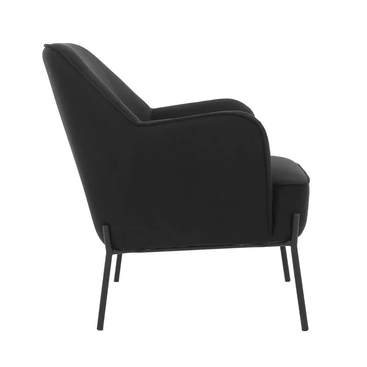 Hugo upholstered armchair black 4