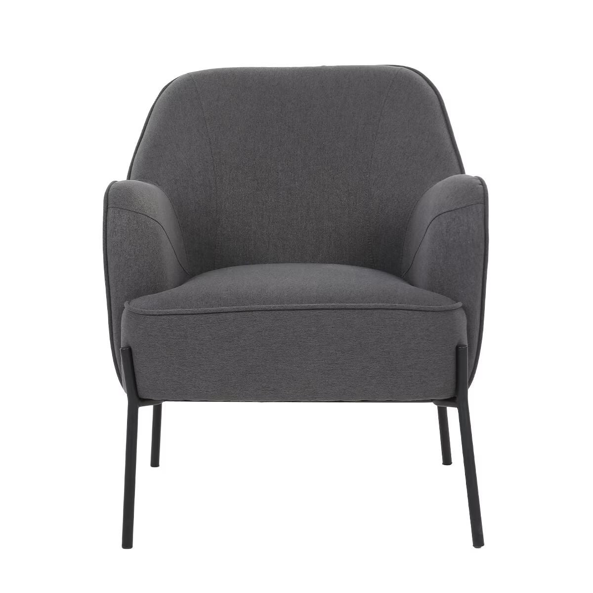 Upholstered Armchair Dark Grey 3
