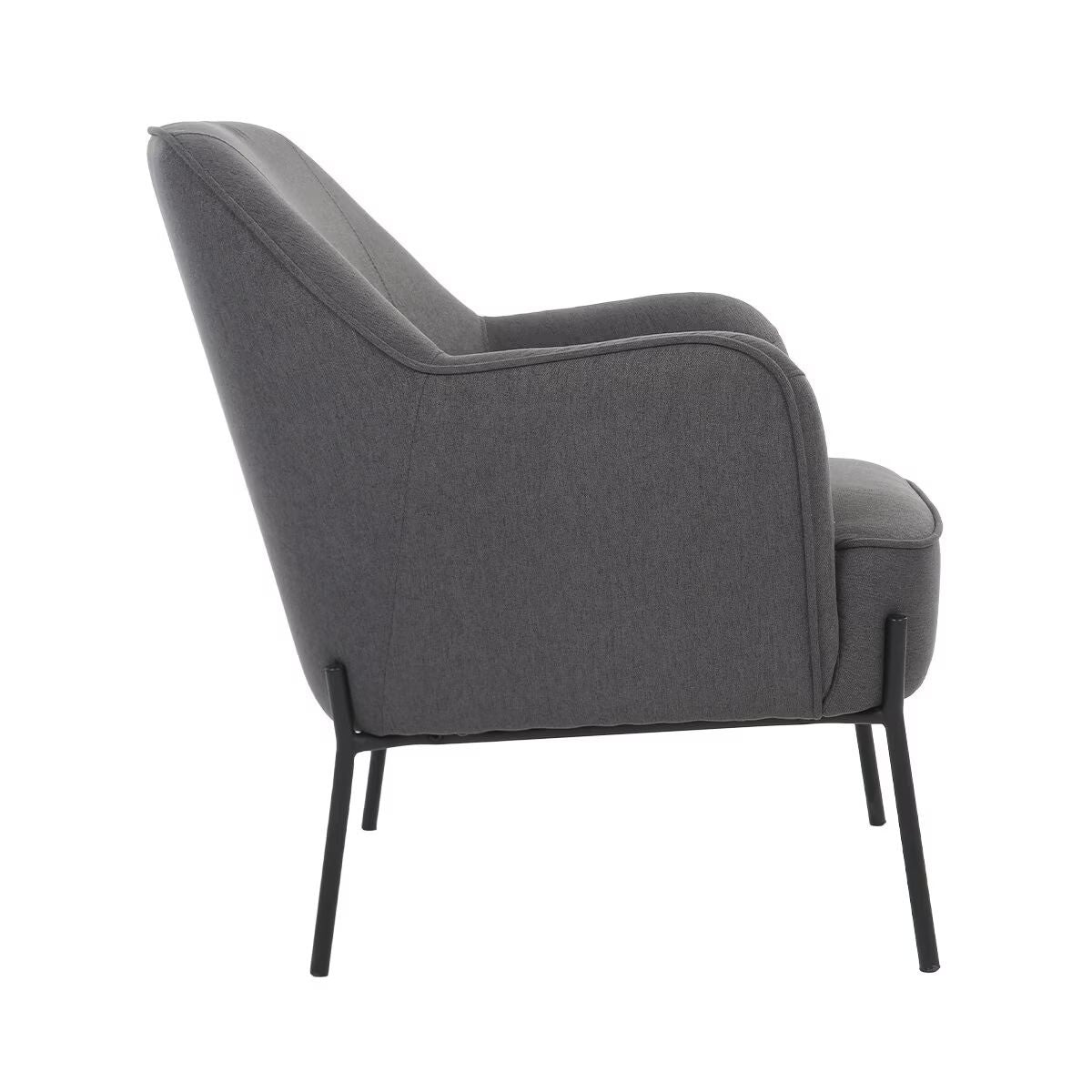 Upholstered Armchair Dark Grey 4