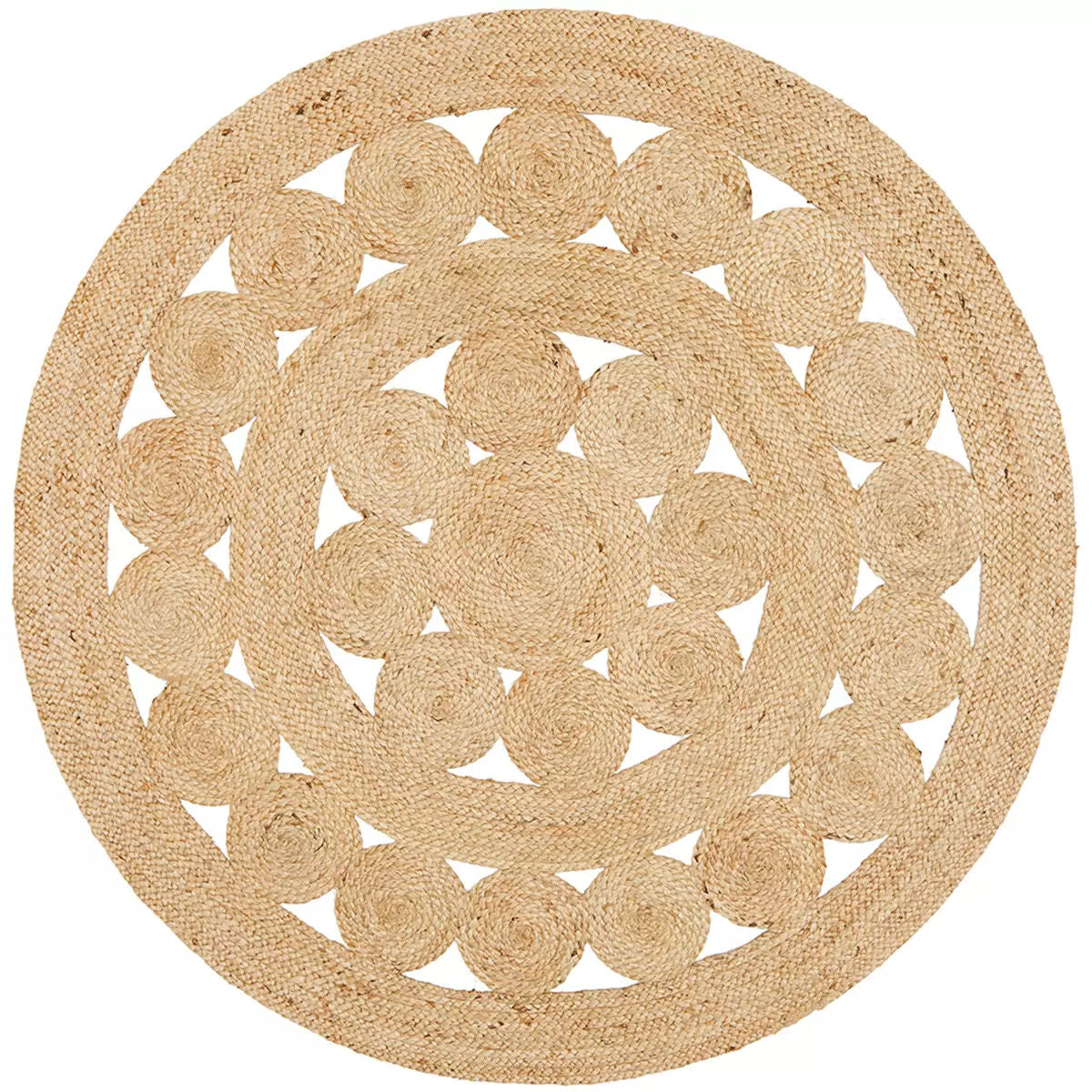 Atrium pilu natural rug 200 x 200cm 6