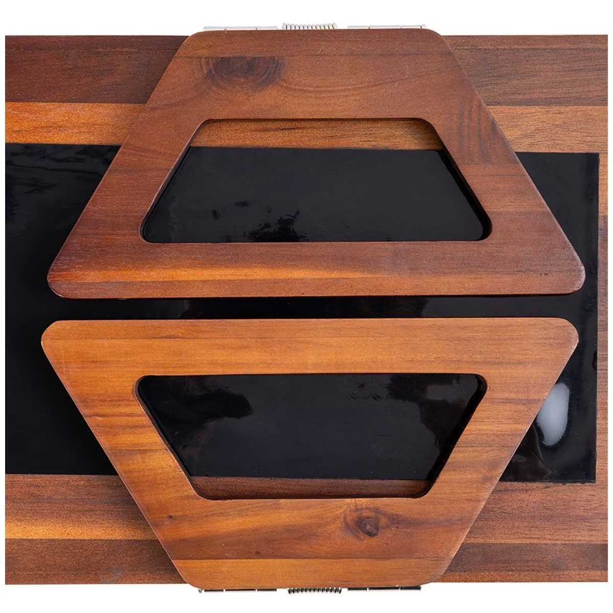 Smart Design Acacia Sofa Armrest Tray 3