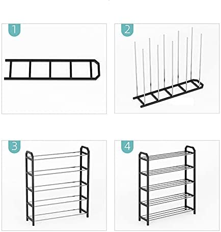 4 tier Shoe Rack Storage Organiser (White) 7