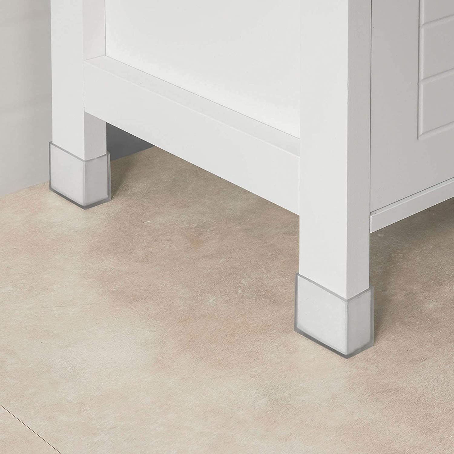 Freestanding Tall Cabinet with Standing Shelves and Drawers 3