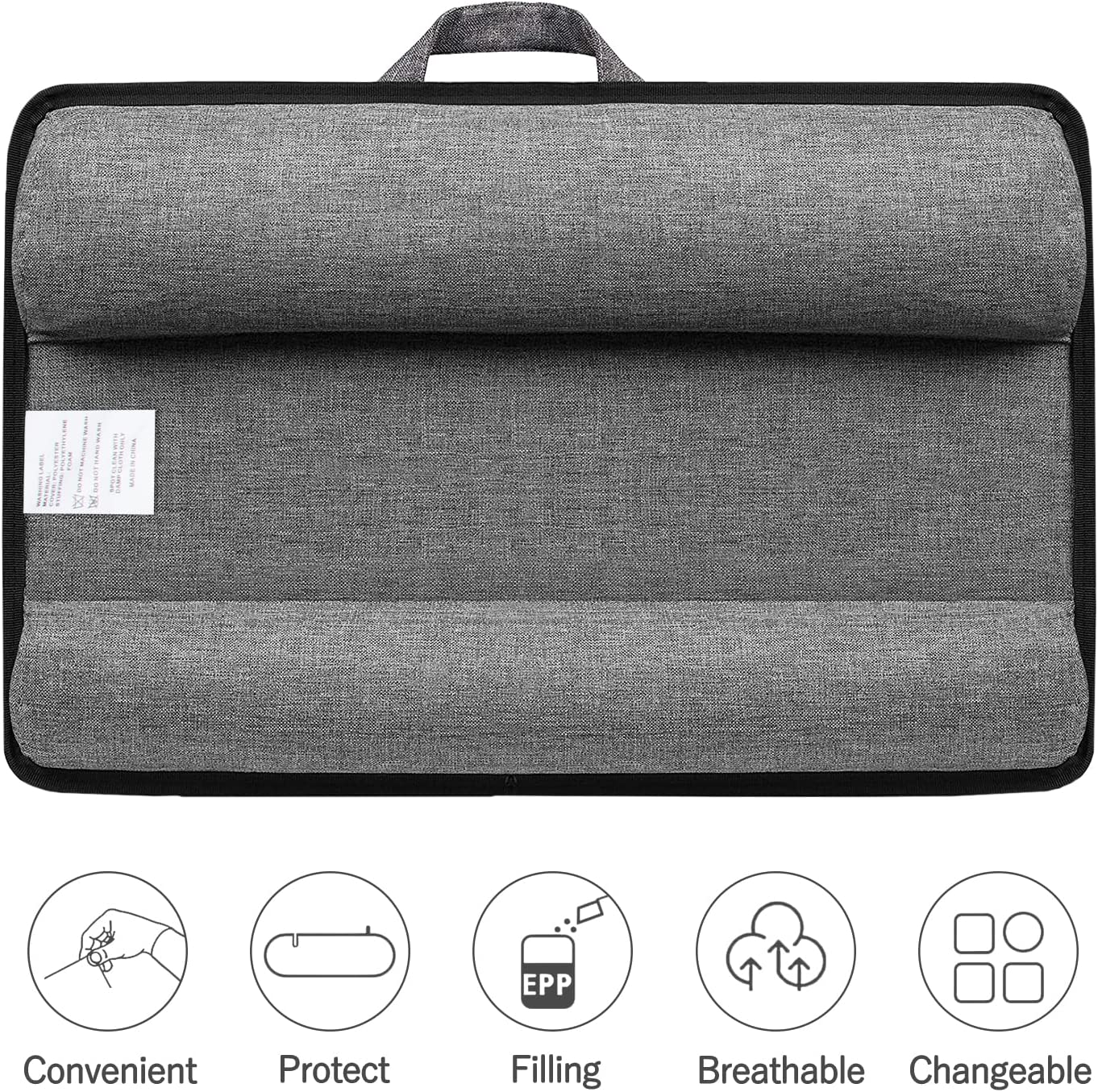 Portable Laptop Desk with Device Ledge, Mouse Pad and Phone Holder for Home Office (Silver, 40cm) 6