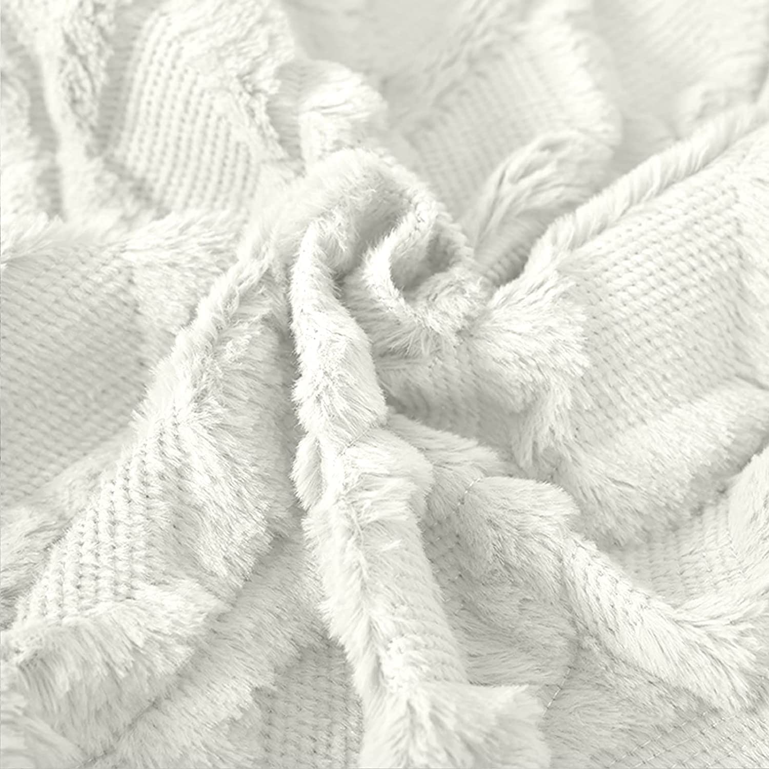 2 Pack Decorative Boho Throw Pillow Covers 45 x 45 cm (White) 5