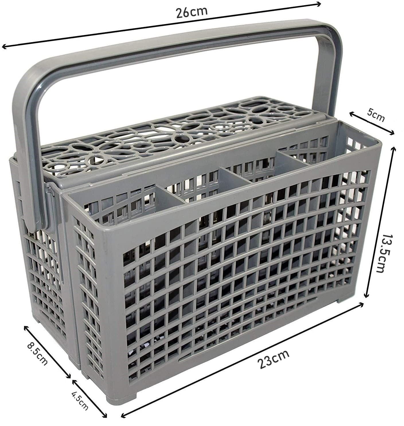 2 in 1 Universal Dishwasher Cutlery Basket (24 x 13 x 13 cm) 3