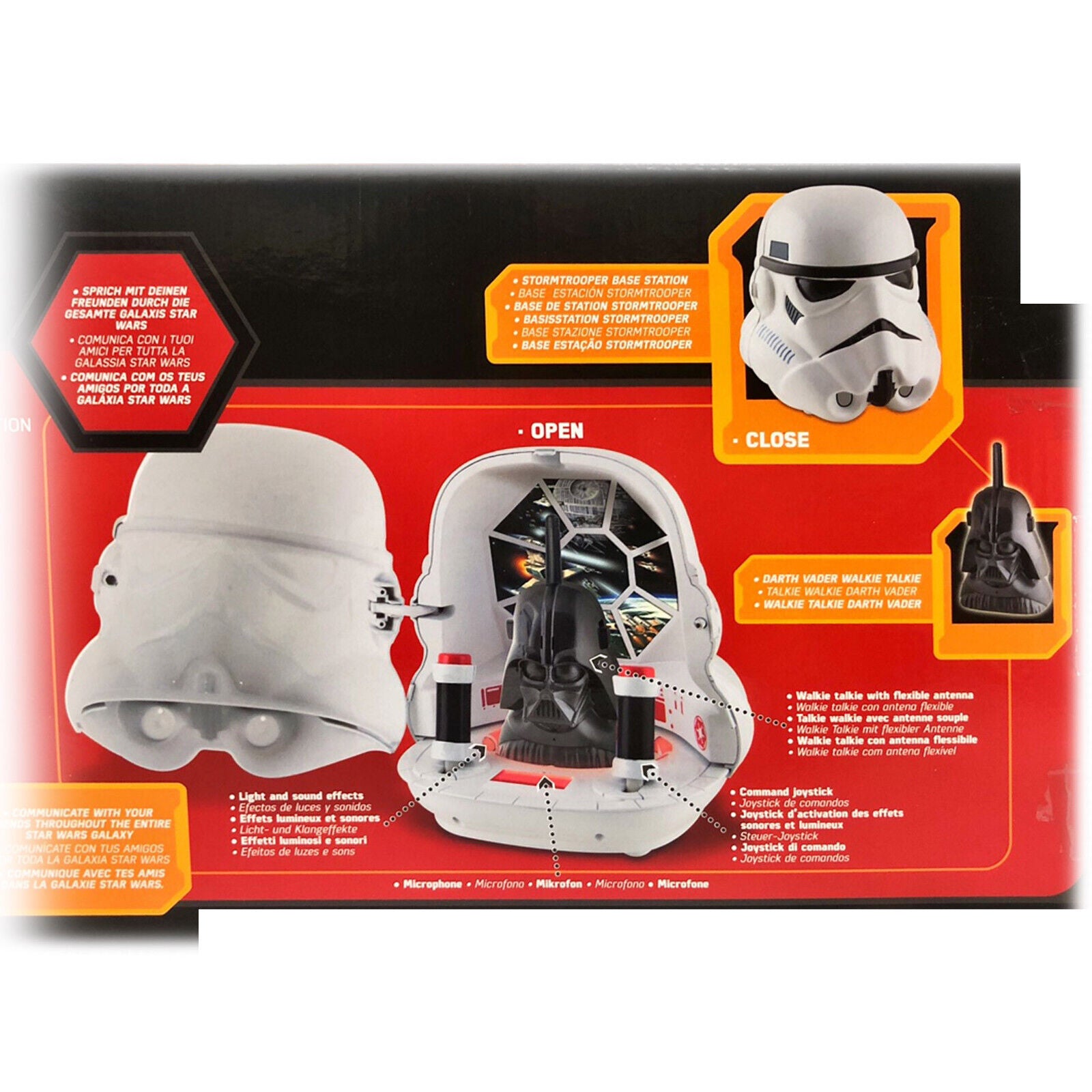 Star Wars Storm Trooper Darth Vader Base Station Light & Sound Talk 6+ 3