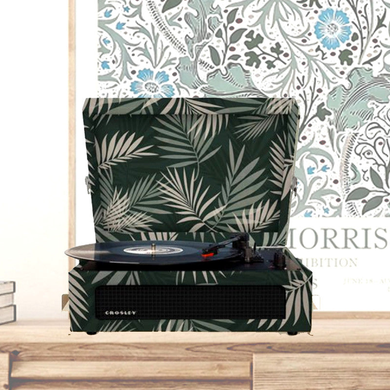 Crosley Voyager Turntable Record Player 3 Speed Bluetooth Tropical Fern Green 4