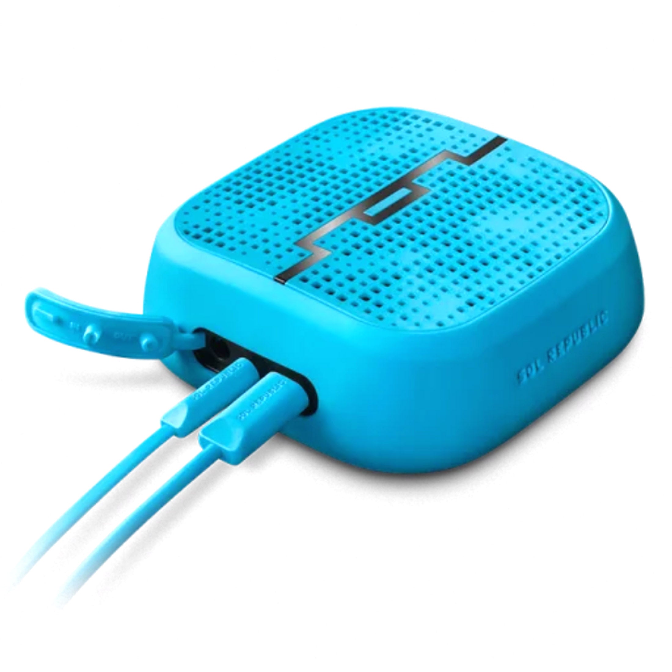SOL Republic 9cm Punk Portable Bike Pocket Shower Bluetooth Speaker/Aux Blue 3