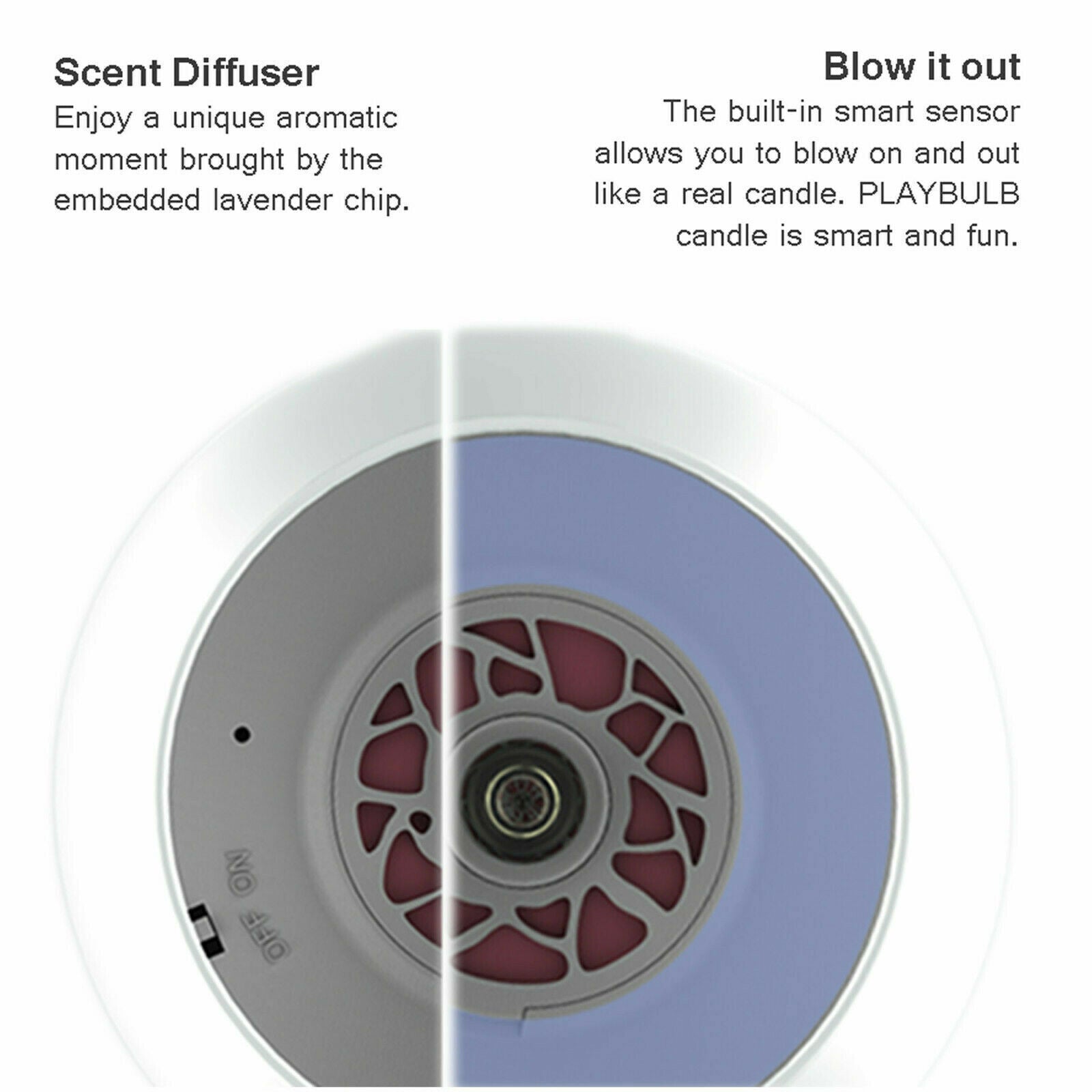 Twin Pack MIPOW PlayBulb LED Flameless Candle Night Light App Control Wedding Party 3