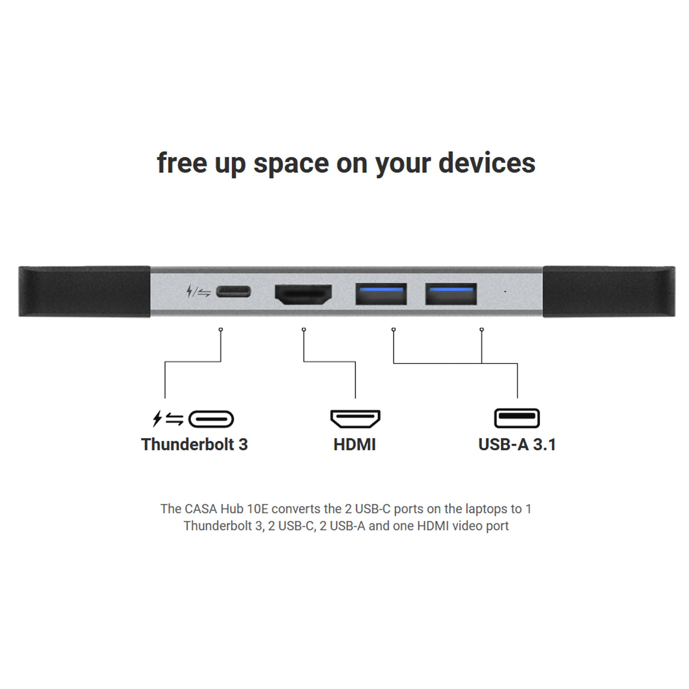 Adam Elements CASA HUB 10E SUPER DOCK USB-C TB3 8K HDMI Macbook Laptop 3