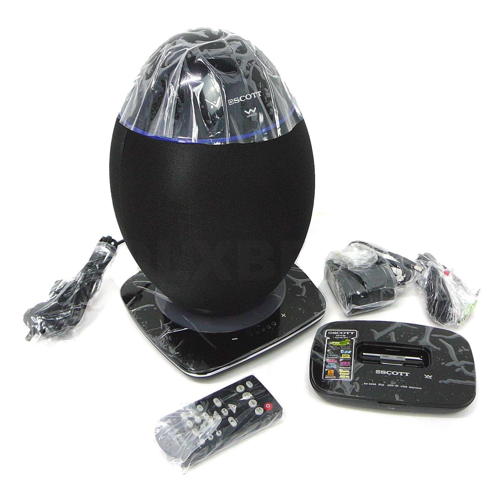Scott 2.4Ghz Wireless OVE Speaker System USB SD Bluetooth 20w RMS 3