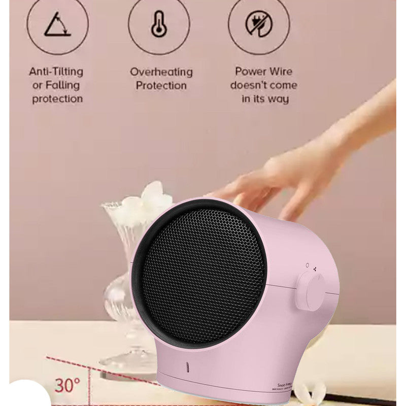 Kawa Smart Pink Edition PTC Ceramic Heater Oscillating Home Office Desk Personal 1000w 5