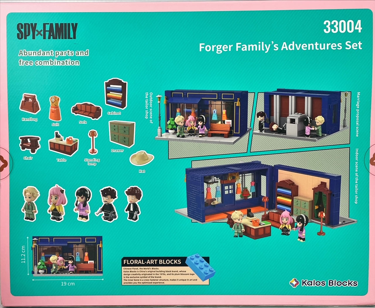 Kalos Spy X Family Forger Family's Adventure Building Block Set Tailor Shop 8