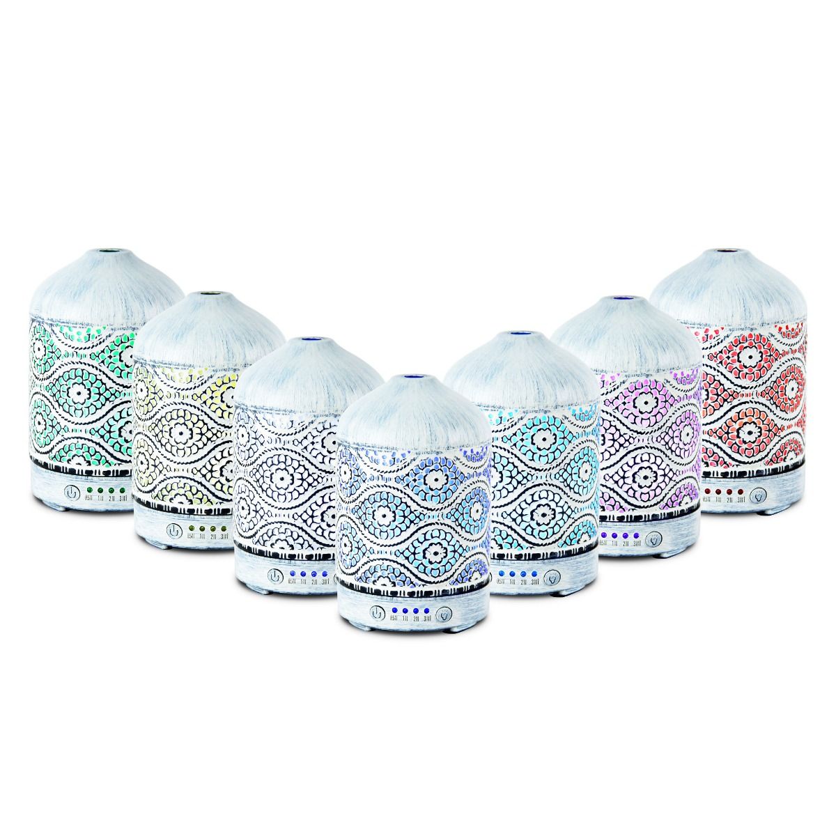 activiva 100ml Metal Essential Oil and Aroma Diffuser-Vintage White 3