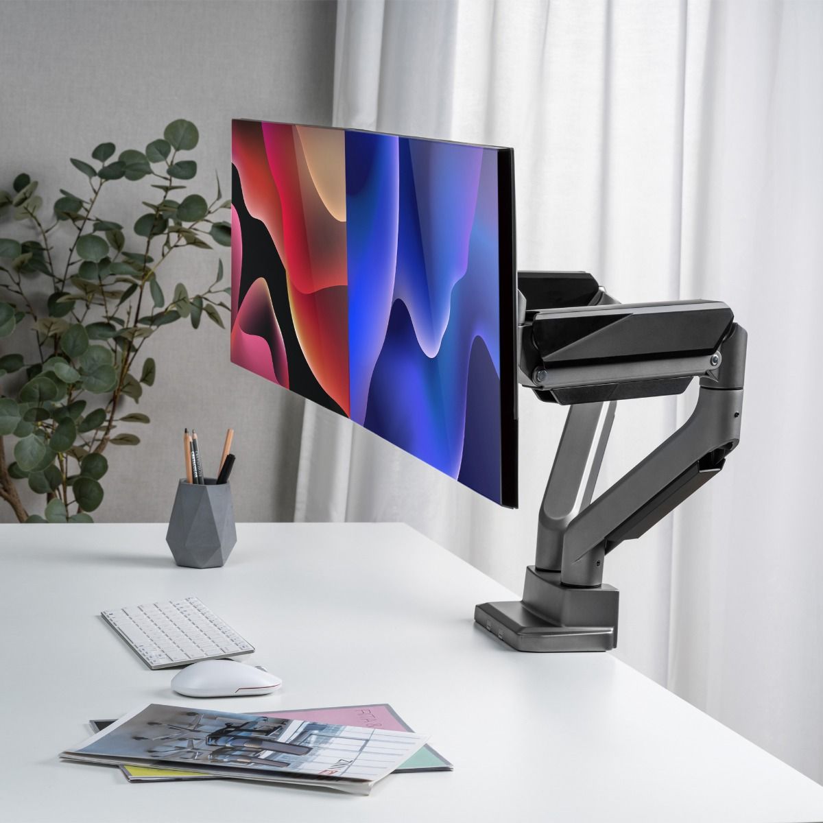 activiva Heavy Duty Dual Monitor Screen Gas Spring Monitor Arm 5