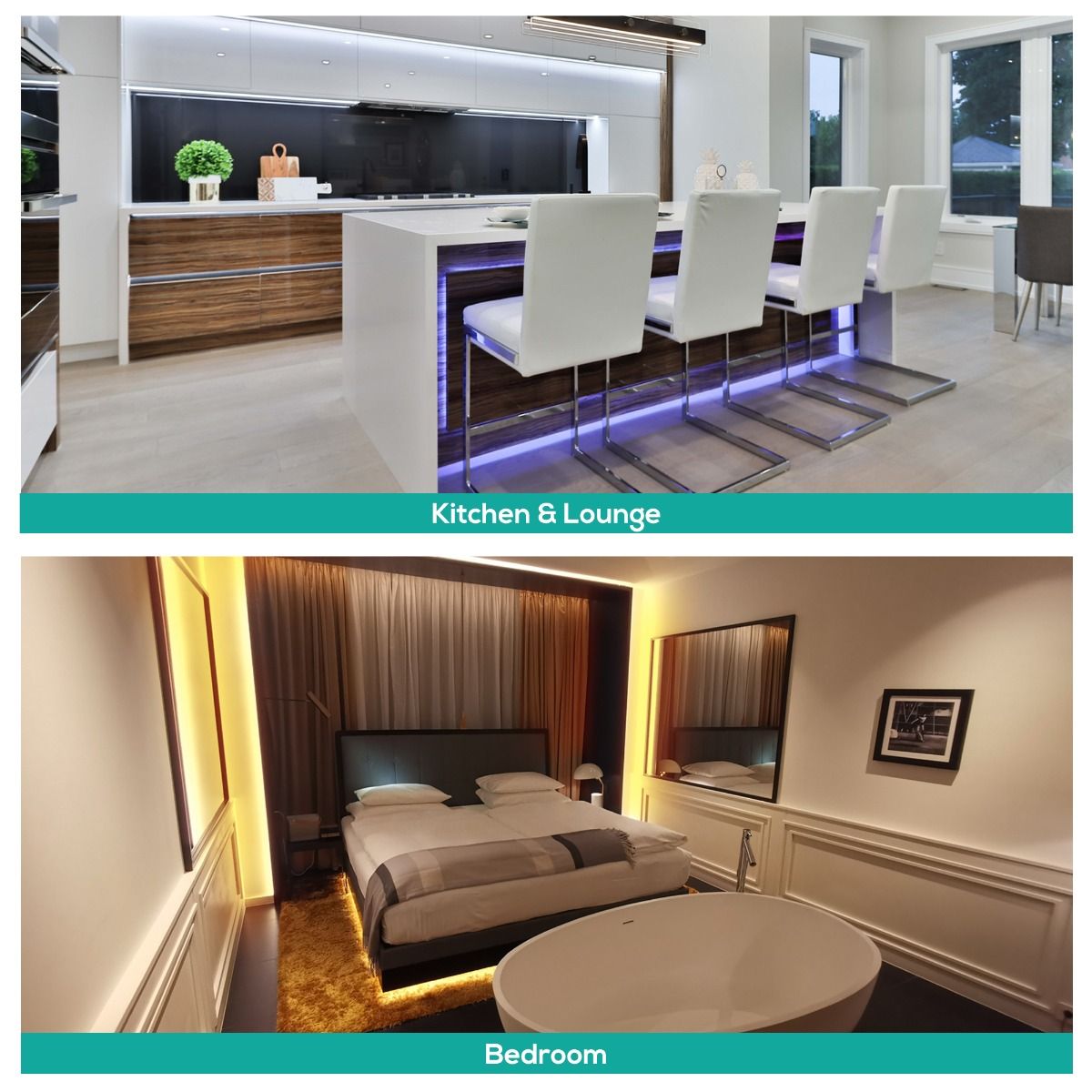 activiva 2m IP65 Smart RGB & Warm White LED Strip Lights 6