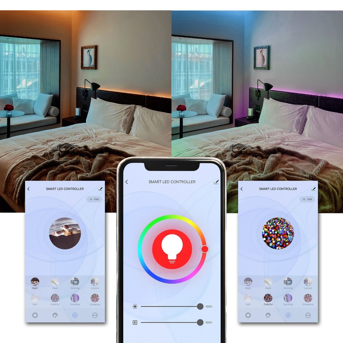 activiva 5m IP65 Smart RGB & Warm White LED Strip Lights 5