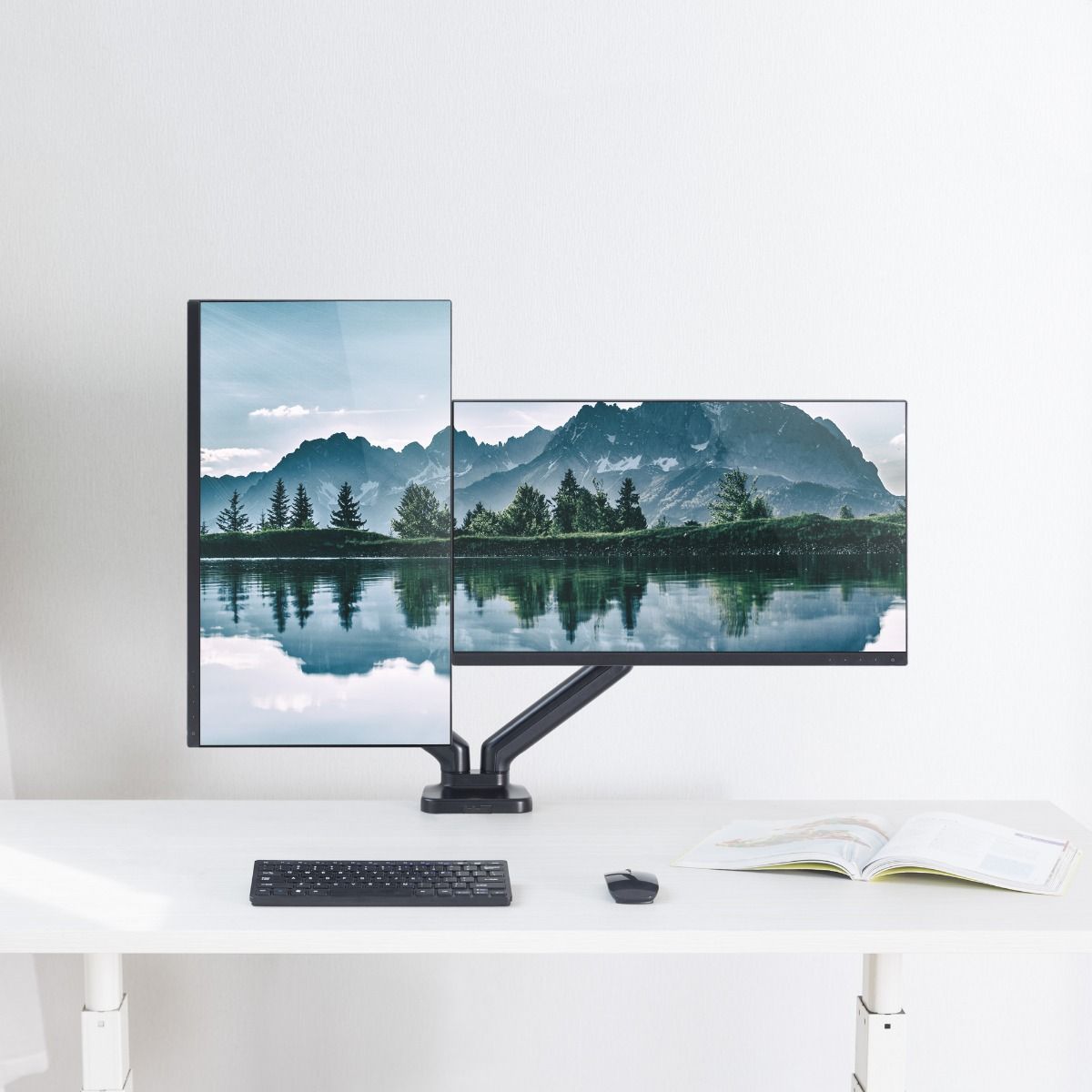 activiva ErgoLife Dual Monitor Screen Steel Gas Spring Monitor Arm 6