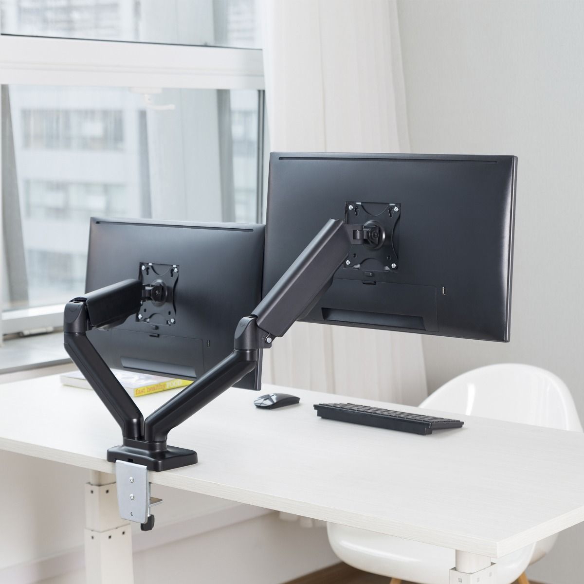 activiva ErgoLife Dual Monitor Screen Steel Gas Spring Monitor Arm 7