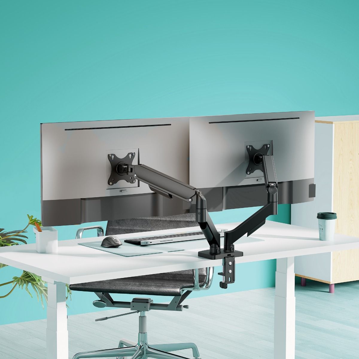 activiva Ergolife Dual-Screen Gas Spring Monitor Arm 4