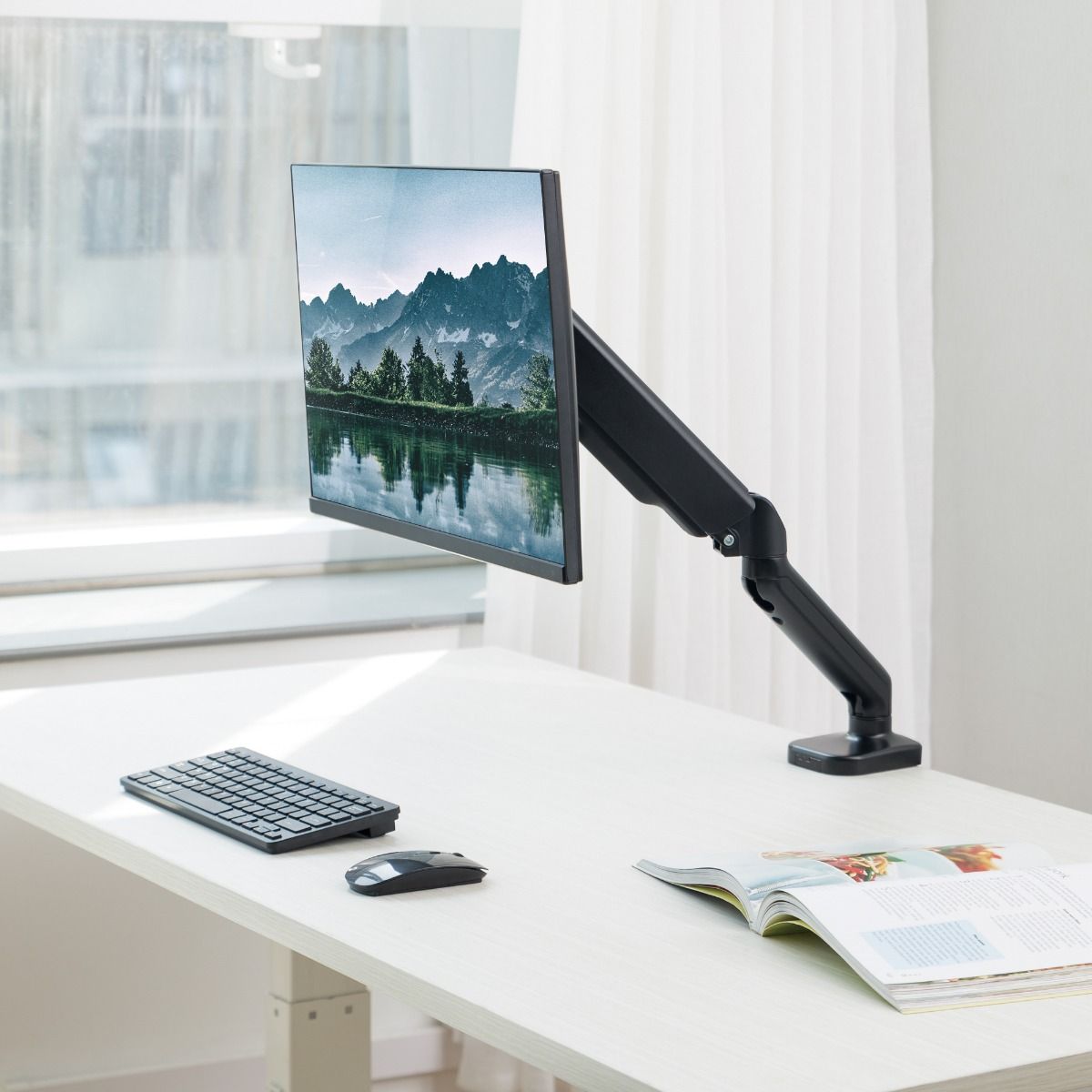 activiva ErgoLife Single Monitor Screen Steel Gas Spring Monitor Arm 6