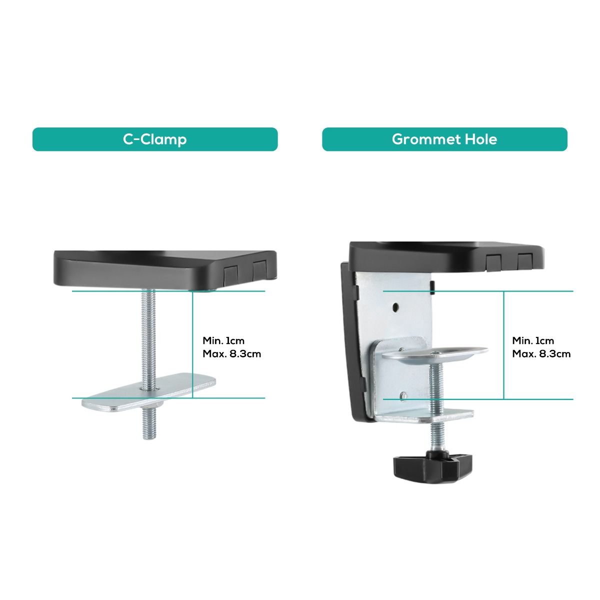 activiva ErgoLife Triple Monitor Screen Gas Spring Monitor Arm 5