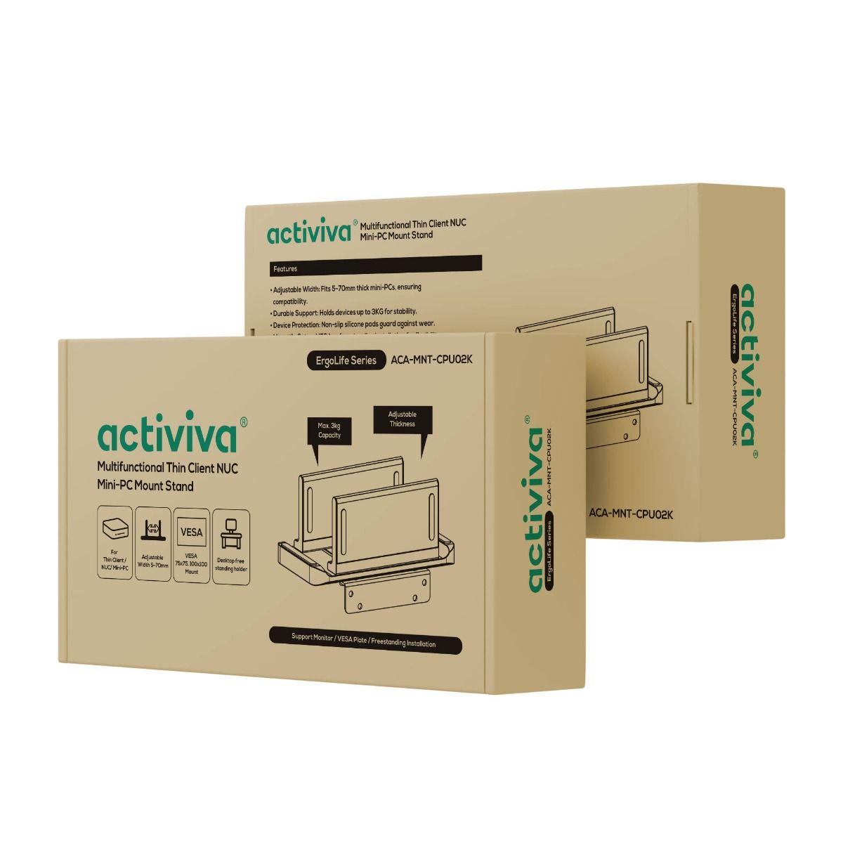 activiva Multifunctional Thin Client / NUC / Mini-PC Mount Stand 8